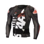 Gilet de protection alpinestars sequence manches longues noir / blanc / ro Gilet de protection alpinestars sequence manches longues noir / blanc / ro