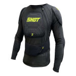 Gilet de protection shot airlight black / neon yellow - 2xl