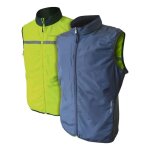 Gilet vlo rversible tucano urbano switch bleu fonc / jaune fluo - s