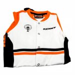 Grenouill�re kenny orange / noir / blanc - 6 mois