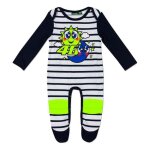 Grenouill�re pyjamas b�b� vr46 sun & moon blanc ray� - 6 mois