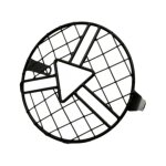 Grille de phare brazoline british noire