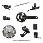 Groupe complet vtt shimano xt m8220 di2 12 vitesses p�dalier 34 casse