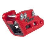 Guide cha�ne monobloc rtech r2. 0 worx rouge / noir pour honda 250 / 450