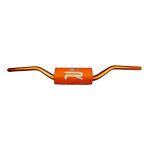 Guidon krm pro ride �28, 6 orange et holographique avec mousse