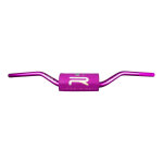 Guidon krm pro ride �28, 6 rose et holographique avec mousse