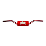 Guidon krm pro ride �28, 6 rouge et holographique avec mousse