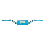 Guidon krm pro ride �28, 6 turquoise et holographique avec mousse