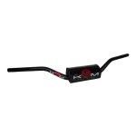 Guidon noir / rouge krm pro ride � 28, 6 avec mousse