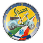 Horloge vespa grand sport �320mm vert / blanc / rouge