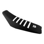 Housse de selle bks evo noir / blanc pour toutes les 50 honda hm 99 -
