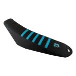 Housse de selle bks evo noir / turquoise pour toutes les 50 honda hm 99 - Housse de selle bks evo noir / turquoise pour toutes les 50 honda hm 99 -