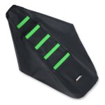 Housse de selle moose racing nervurée noir / vert kawasaki kx 250 f 17 - Housse de selle moose racing nervurée noir / vert kawasaki kx 250 f 17 -