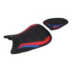 Housse de selle tappezzeria quiroga ultragrip noire / rouge / bleue bmw s