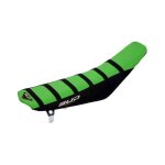 Housse de selle verte / noire bud racing full traction pour kawasaki kx Housse de selle verte / noire bud racing full traction pour kawasaki kx