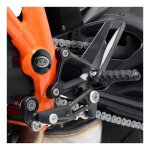 Inserts de cadre droit et gauche r&g racing noir ktm 1290 super advent