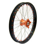Jante avant compl�te kite �lite mc 19x1. 60 noir / orange - ktm sx 85cc