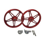 Jantes pour peugeot 103 mvl / vogue 17 rouges type bernadi (paire)