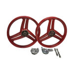 Jantes pour peugeot 103 sp / mvl 17 rouges type grimeca (paire)