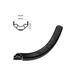 Jante vtt / enduro wtb kom tough i25 29  tubeless 32 rayons noir