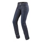 Jeans moto femme rev'it madison 2 ladies longueur 32 (court) bleu moye