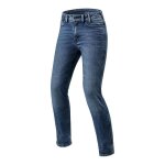 Jeans moto femme rev'it victoria longueur 34 (long) bleu moyen - 28