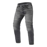 Jeans moto rev it moto 2 tf gris moyen d�lav� l32 court - us - 28
