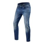 Jeans moto rev it carlin sk longueur 36 (long) bleu moyen d�lav� -