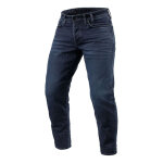 Jean moto rev it ortes tapered bleu fonc� / noir us� l30 - us - 28