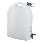 Jerrican � eau plastique transparent pressol avec bouchon et robinet