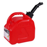 Jerrican d'essence brazolin rouge 5l avec bec verseur � pression