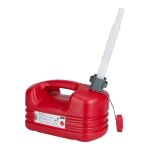 Jerrican d essence plastique pressol rouge avec bec verseur flexible