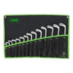 Jeu de 14 clés à pipe jbm 6 pans 8 - 21 mm avec étui Jeu de 14 clés à pipe jbm 6 pans 8 - 21 mm avec étui