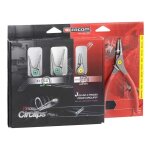 Jeu de 4 pinces circlips facom fermante / ouvrante