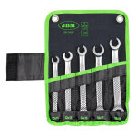 Jeu de 5 cls plates jbm 6 pans ttes ouvertes 10 - 19 mm