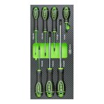 Jeu de 7 tournevis cruciformes jbm avec demi - module pour servante