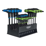 Jeu de clé allen / torx draper à poignée ergonomique (20 pièces) Jeu de clé allen / torx draper à poignée ergonomique (20 pièces)