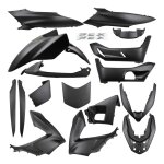 Kit car�nage allpro 17 pi�ces gris carbone mat honda pcx 125 2018 - 20