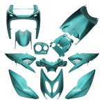 Kit car�nage allpro turquoise m�talis� 11 pi�ces nitro / aerox - 13