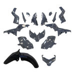 Kit carrosserie 15 pièces gris nardo yamaha x - max 125 2018 - 19 Kit carrosserie 15 pièces gris nardo yamaha x - max 125 2018 - 19