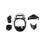 Kit carrosserie 5 pièces noir brillant tnt original aprilia sonic de Kit carrosserie 5 pièces noir brillant tnt original aprilia sonic de
