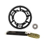 Kit cha�ne doppler 13x53 pas 428 sherco enduro / sm acier noir 138 ma