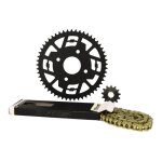 Kit cha�ne noir doppler pas en 420 13x53 dents mbk x - power / tzr