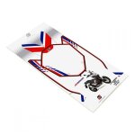 Kit d�co avant / bras oscillant uniracing rouge / bleu honda x - adv 750 17