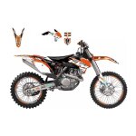 Kit d�co blackbird dream graphic 3 ktm 125 sx 93 - 97 orange