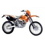 Kit d�co blackbird racing dream 4 ktm 125 exc 93 - 00 orange / noir / blanc