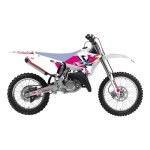 Kit d�co blackbird - r�tro - yamaha yz 125 / 250cc 15 - 21 - blanc / rose