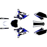 Kit d�co ufo pour kit plastique restyl� yamaha 125 yz 02 - 14 blanc / bl