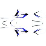 Kit d�co ufo pour kit plastique restyl� yamaha 125 yz 02 - 14 blanc / bl