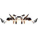 Kit d�co up maximize noir / orange ktm duke 690 10 - 15